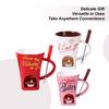 Chocolate Fondue Cup Coffee Warmer Mug 200ml Ceramic Chocolate Melting Cup With Fork, Cheese Butter Caramel Candy Melting Cup