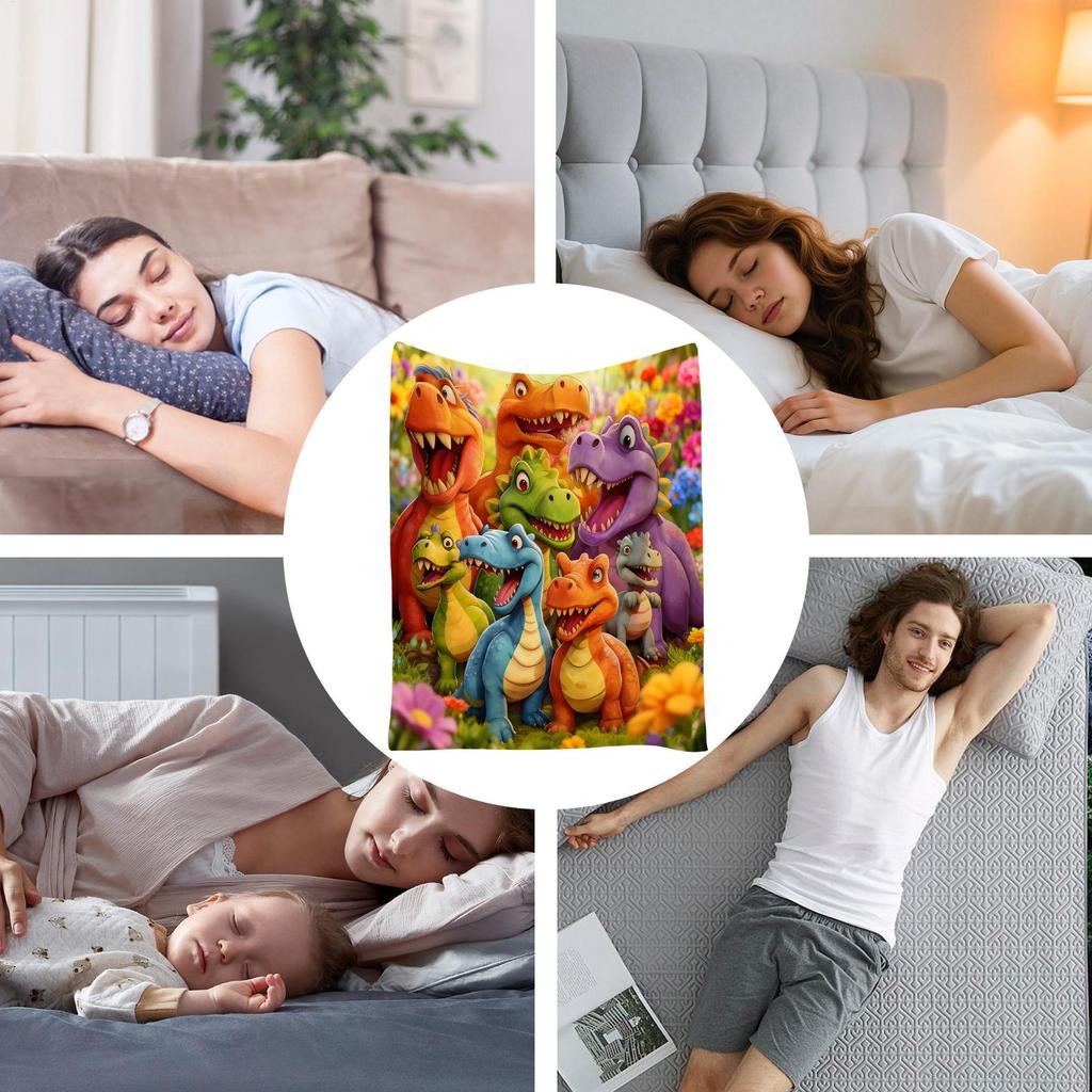 Dinosaur Blankets Quick Drying Comfortable Quilt Sheets Soft Dinosaur Throw Blanket For Girl Room Summer Winter Home Indoor