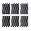 10 Pcs Mouse Grip Tape Hex Shape Super Thin Sweat Absorbing Anti Slip Black Acrylic Grip Sticker for