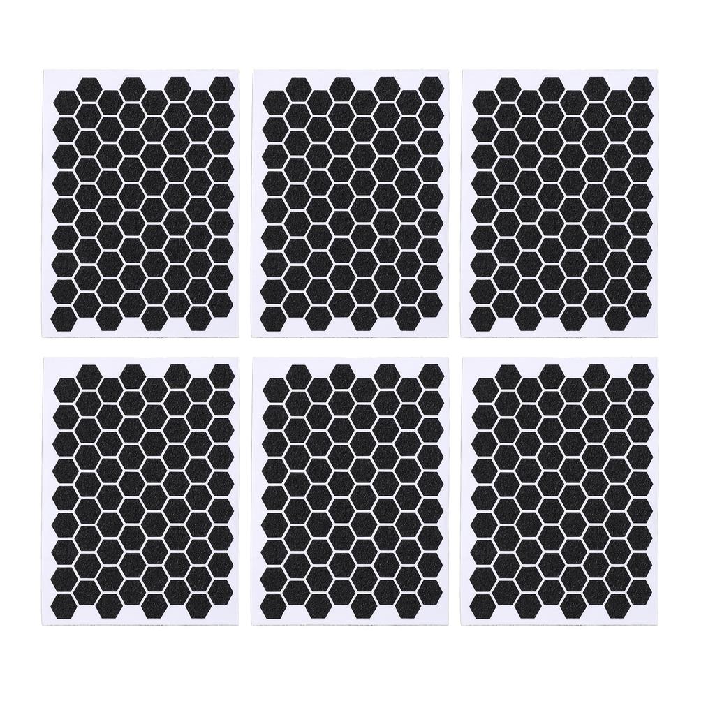 10 Pcs Mouse Grip Tape Hex Shape Super Thin Sweat Absorbing Anti Slip Black Acrylic Grip Sticker for