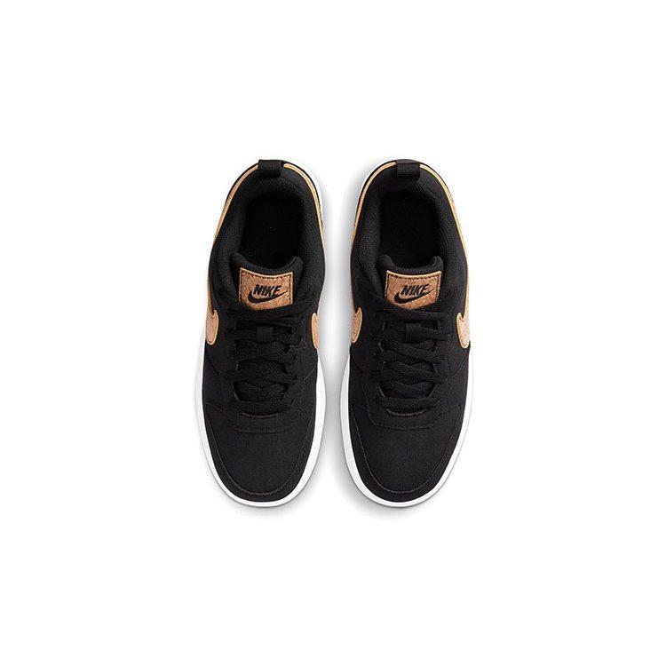 Nike Court Borough Low 2 Canvas Black Praline GS DC7949-001