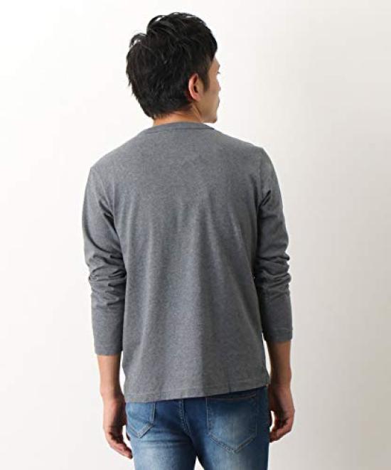 Champion Long Sleeve Classic Script Logo Size S Men's T-Shirt, 100% Cotton, Print, White, (C3-Q401)