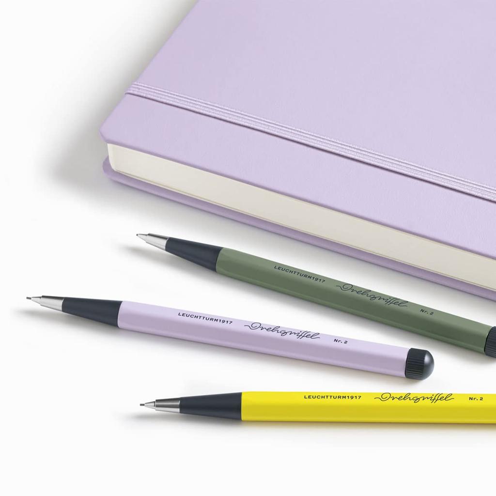 Leuchtturm Mechanical Dregliful Officially Imported Pencil, 0.7mm, No. 2, Lilac, 368267,