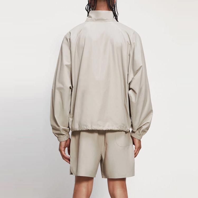 Fear of God Essentials Half Zip Track Pullover Moss Unisex Outerwear Cream 0202-25050-0026-245
