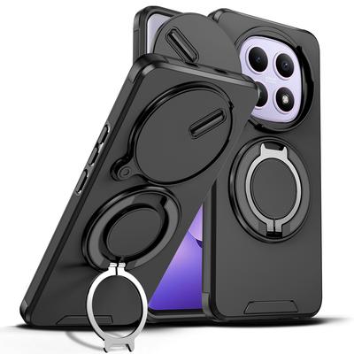 Finger Ring Dual Layer Lens Coque Funda Case for Xiaomi POCO M8 Pro 5G F8 Ultra XIAO MI Poco F7 X7 X6 Pro POKO Phone Cases