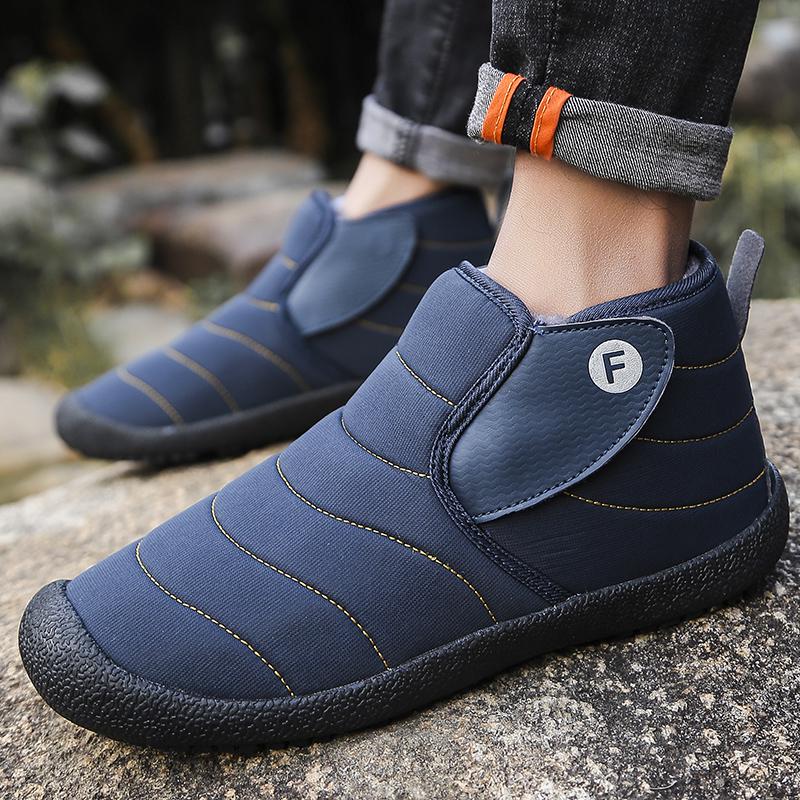 Fashion Explosive men's waterproof snow boots large size outdoor leisure comfortable hiking boots non-slip wear-resistant men's boots