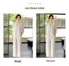 Women's Chinese Style Summer Two-Piece Set: Stylish Short Sleeve Top and Pants for Middle-Aged and Elderly