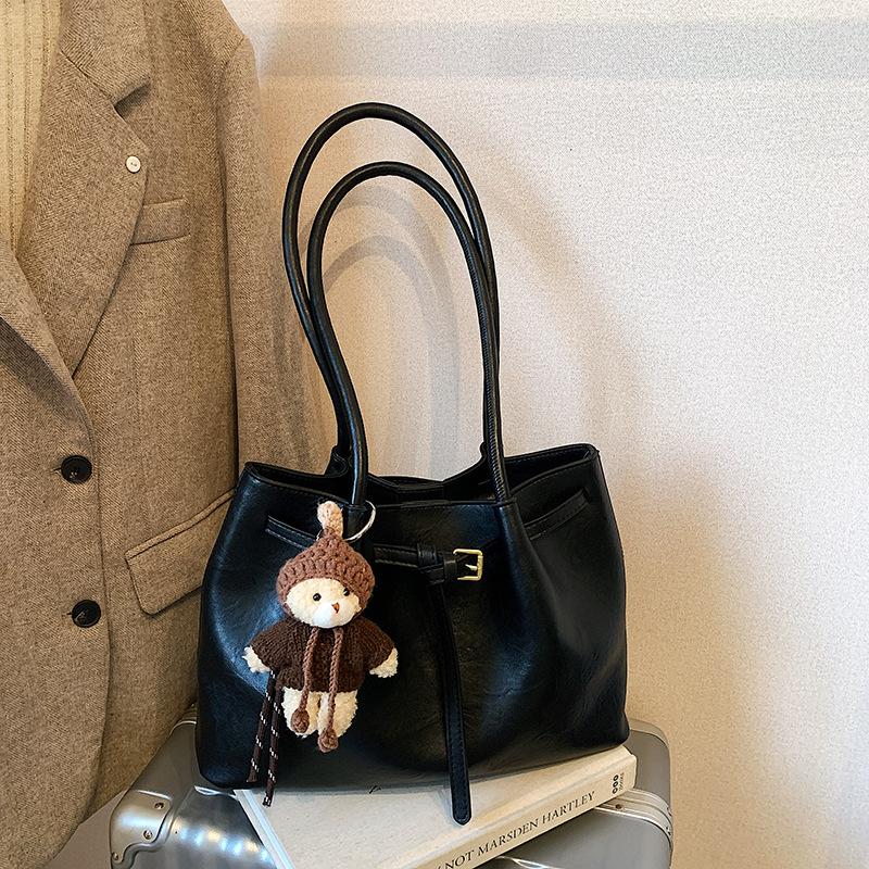 Geantă de mână tip tote - Geantă cu o singură baretă de capacitate mare - Geantă crossbody retro pentru navetă