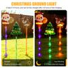 6-Pack Christmas Pathway Lights Solar Christmas Garden Stake Lights Outdoor Yard Lights for Xmas Decorations Outdoor Yard Patio
