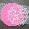 1 Pcs Lace Molds Cake Decorating Tools Round Kitchen Gadgets Silicone Snowflake Shape Food Grade Fondant Mould Baking Mat