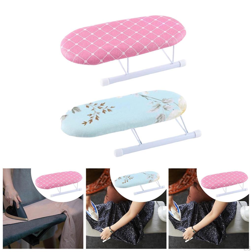 Mini Ironing Board Folding Space Saving Desktop Portable Iron Stand for Dorm Laundry