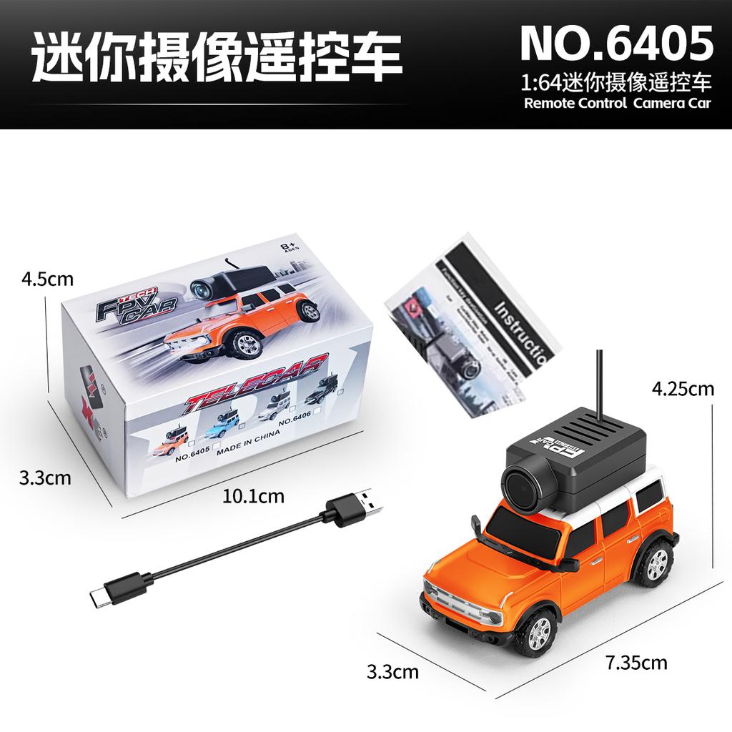 1:64 Wltoys 6405 6406 Rc Car With 720P Fpv Camera Remote Control 2.4G Mobile App Control Rc Off-Road Mini Car Desktop Toys