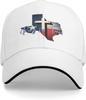 Pray for Texas Map Cross Baseball Cap Polyester Adjustable Sports Hat Unisex Outdoor