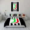Juventus Black Striped Bedding Bedding Duvet Cover Set Duvet Cover Pillowcases  (1 * Duvet Cover 2 * Pillowcases, without duvet insert)