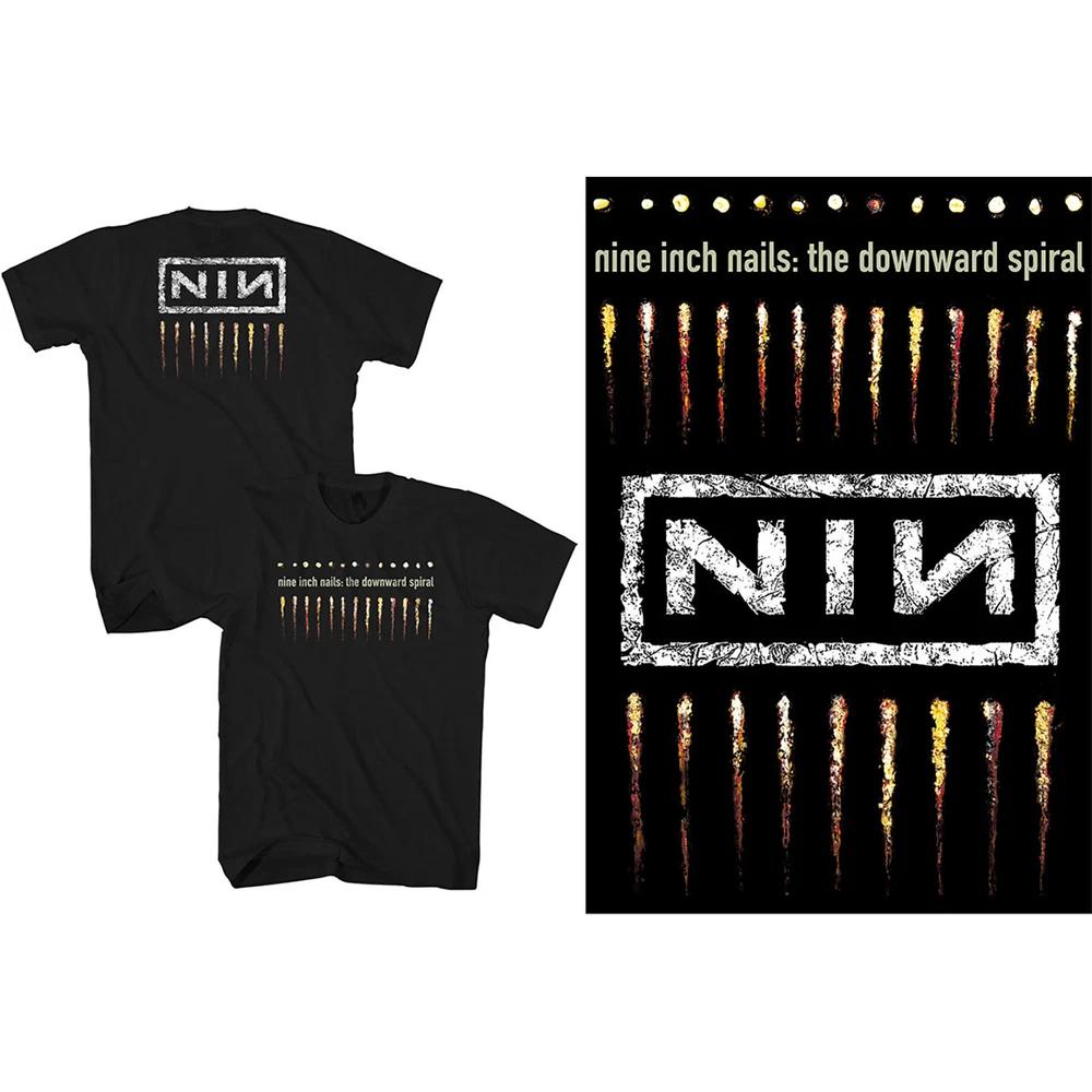 Nine Inch Nails Unisex TShirt Downward Spiral (Back Print) S