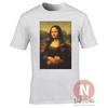 Mona Lisa French Fries T-shirt Aesthetic Vaporwave Classic Fast Food Art Tee