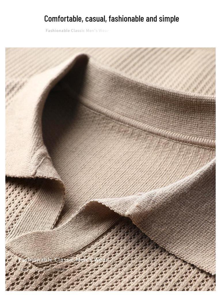 Men's V-Neck Knit Sweater - Autumn/Winter Korean Style, Youthful, Comfortable, Loose Fit Polo Top