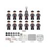12 1631 Brave Soldiers Qing Dynasty Soldiers Miniature Children Assembled Building Block Toy Weapon Piece