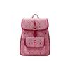 Casual Fashion Diamond Pattern Flap Closure Backpack Unisex Backpack Pink 7ABKMD53N-43PCD