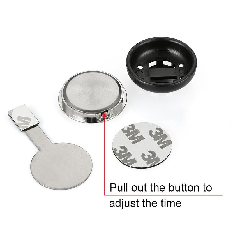 Car Clock Ornaments Automotive Digital Clock Decoration Charms Automobiles Interior Dashboard Watch Decor In Auto Accessories