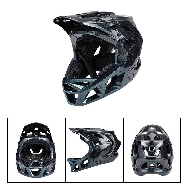 Full Face Mountain Bike Helmet Downhill Racing Adult Cycling Safety Gear EPS PC Shell