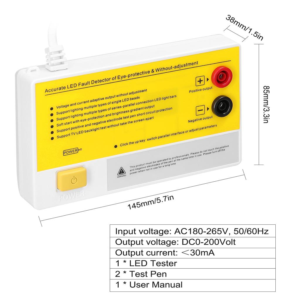 Portable LED Maintenance Tester LED Fault Detector TV Backlight Reparing Tool Multifunctional LED