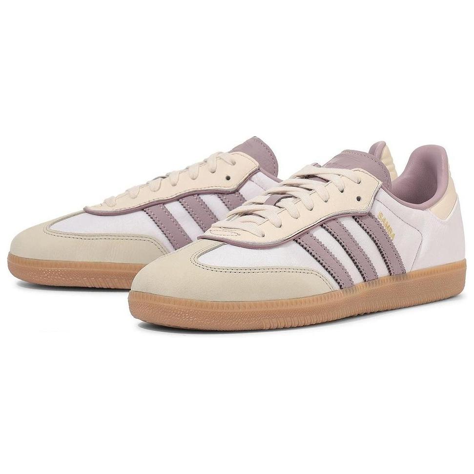 Adidas Samba OG Cream White Preloved Fig Women Sneakers Gold-Metallic IE1417