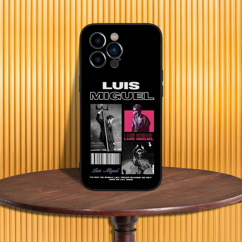 

L-Luis M-Miguel Phone Case For iPhone 17,16,15,14,13,12,11,Pro,Max,Plus,X,XS,SE4,E,Mini,Soft Black Case iPhone12