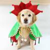 Soft Christmas Pet Cloak Comfortable Winter Design Pet Costume Scarf Cute Adjustable Pet Santa Costume Festive
