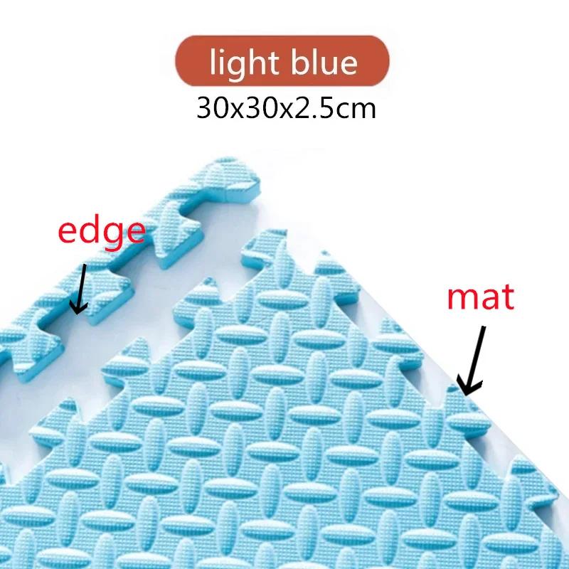 2.5CM Thick 30×30 Solid Color Baby Children's Room Game Mat Carpet Playing Activity Gym Mat Puzzle Environmental Protection Mats