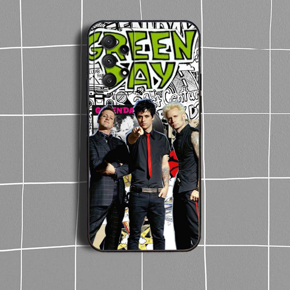 G-Green Day B-Band-ES Phone Case For Samsung Galaxy A73,31,32,72,41,53,52,71,22,5G,Note,J7,8,9 Soft Black Cover