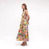 2026 European & American Holiday Style Print Linen Dress