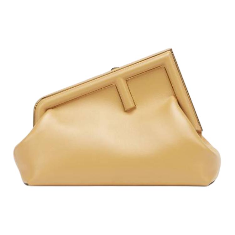 

Fendi First Oversized F Metal Clip Closure Detachable Shoulder Strap Leather Shoulder Crossbody Clutch Small Women bags Beige 8BP129-ABVE-F1I2A Basic Set (Bag+Dust Bag)