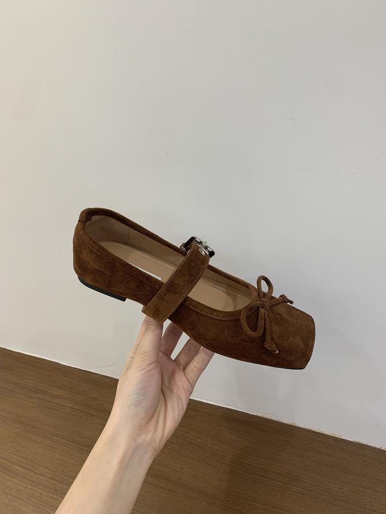 Retro leopard print ballet style shallow mouth single shoes women's flat 2025 new autumn French fairy skirt Mary Jane shoes