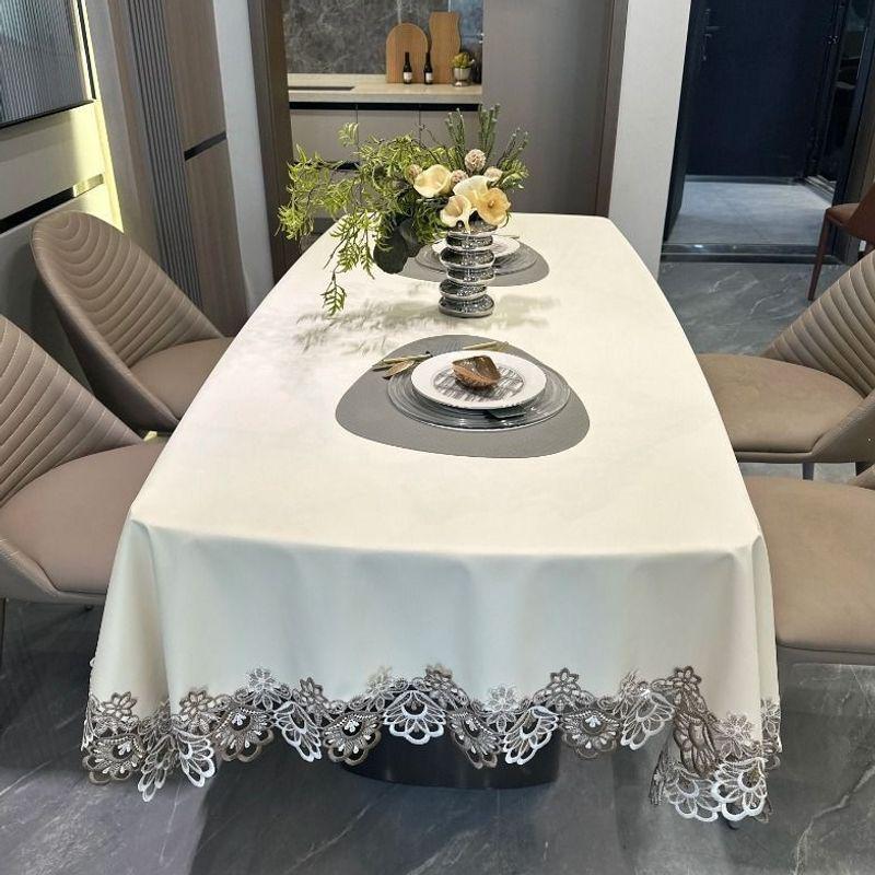 Luxurious Soft Leather Tablecloth - Lightweight, Wash-Free, Perfect for Dining or Coffee Tables, Rectangular or Oval, Popular Choice