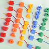 Children'S Bead String Threading Rope Puzzle Concentration Training Large Particle Building Block Toy