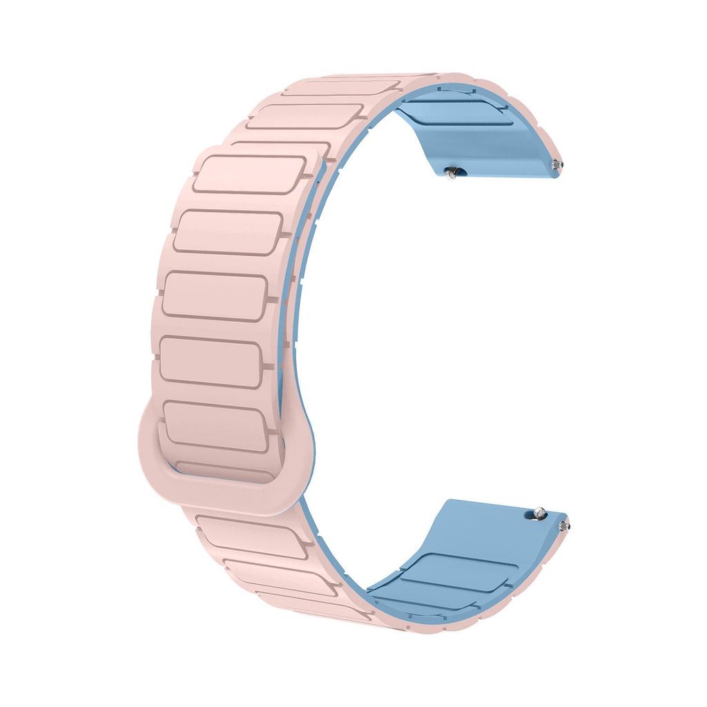 Bracelet de montre magnétique en silicone en forme de I pour Huawei GT2/GT3/GT4/GT5 et Huami Xiaomi S4
