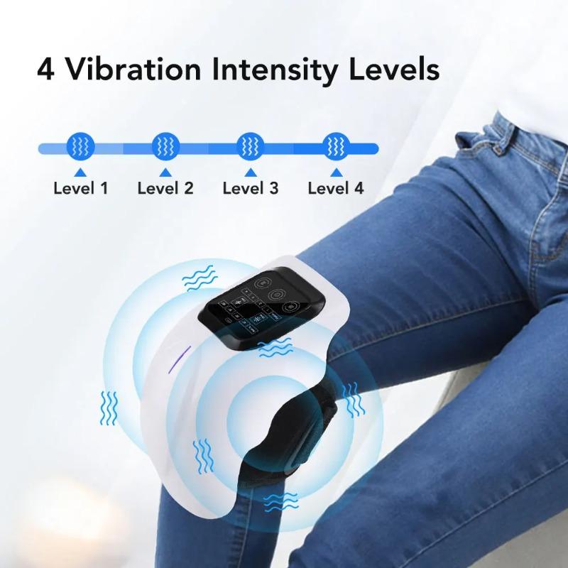 2026 new New Infrared Knee Massager Heating Vibration 4 Thermal Levels Large LED Screen Knee Warmer Massage Device Deep Muscle Relaxation