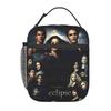 3D The Twilight Saga Edward Bella 1 Lunch Bag Portable Lunch Box School Custom Cooler Bag Cute Oxford Thermal Tote Handbags