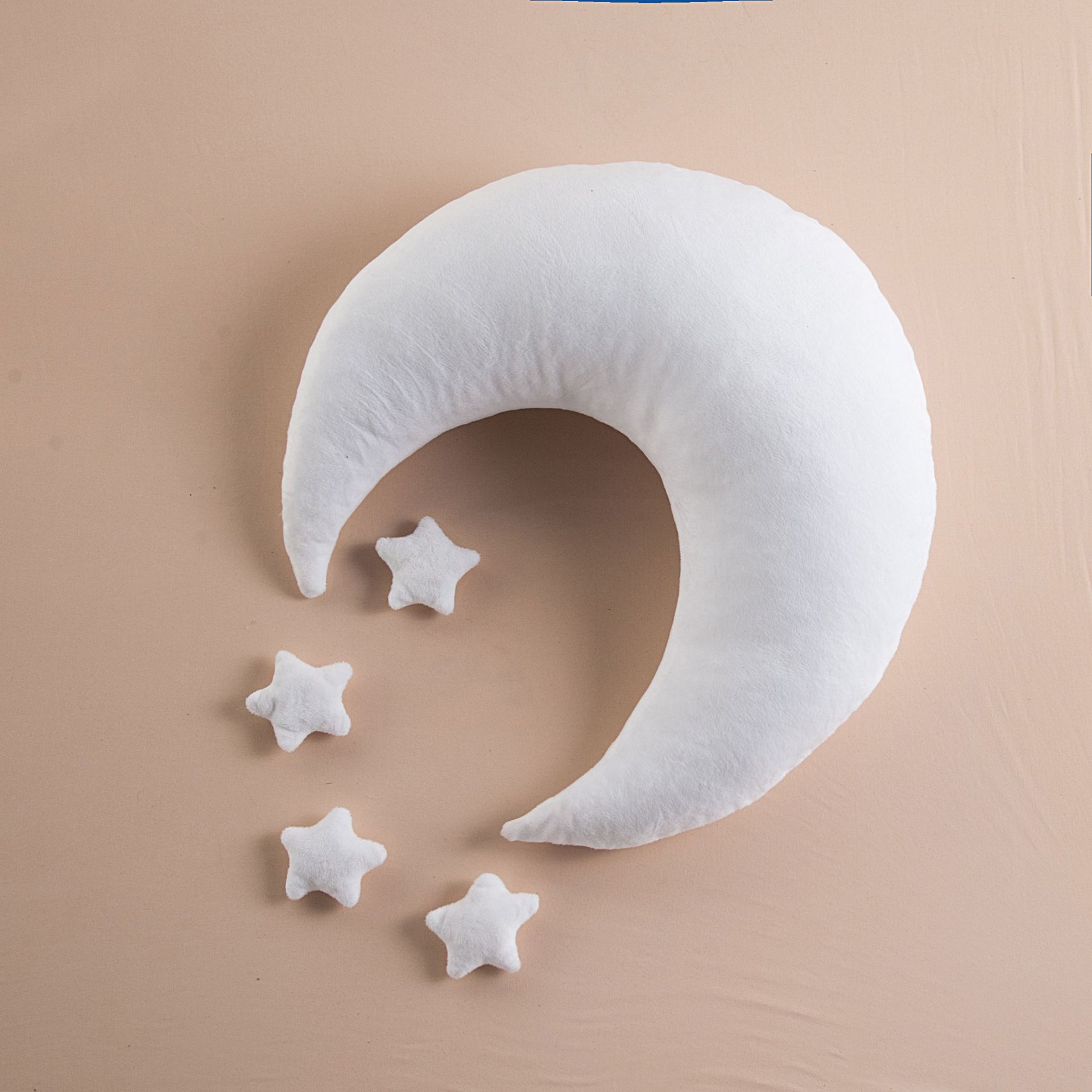

Реквизит для фотосъемки новорожденных, Вспомогательный реквизит для детской фотосъемки, Фотостилизация, Подушка-месяц, Детская фотосъемка XS（old） белый