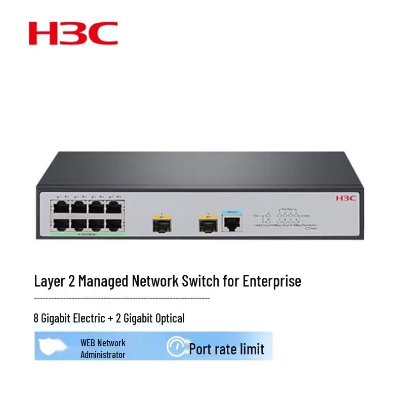 

H3C S1850V2-10P 10-Port Gigabit Web Managed Switch