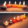 100 Pcs DIY Candle Making Mold Circular Butterfly Love Shape Clear Tealight Holder Plastic Wax Cups for Birthday Home Aromatic