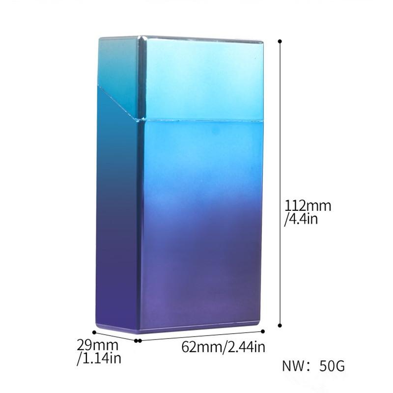 Multifunctional Plastic Cigarette Case Men Flip Lid Cigarette Case Lighter Storage Box Colorful Cigarette Case Portable