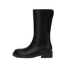 Howi boots niche two wear lazy sleeve versatile new mid-tube boots round head thick-soled knight boots children