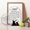 2D Flat Dad Birthday Gifts Acrylic Desktop Decoration Plaque, Home Decor Plaque Hanging Wall Art Decorative Garden Decoration for Room Door Signs Hang