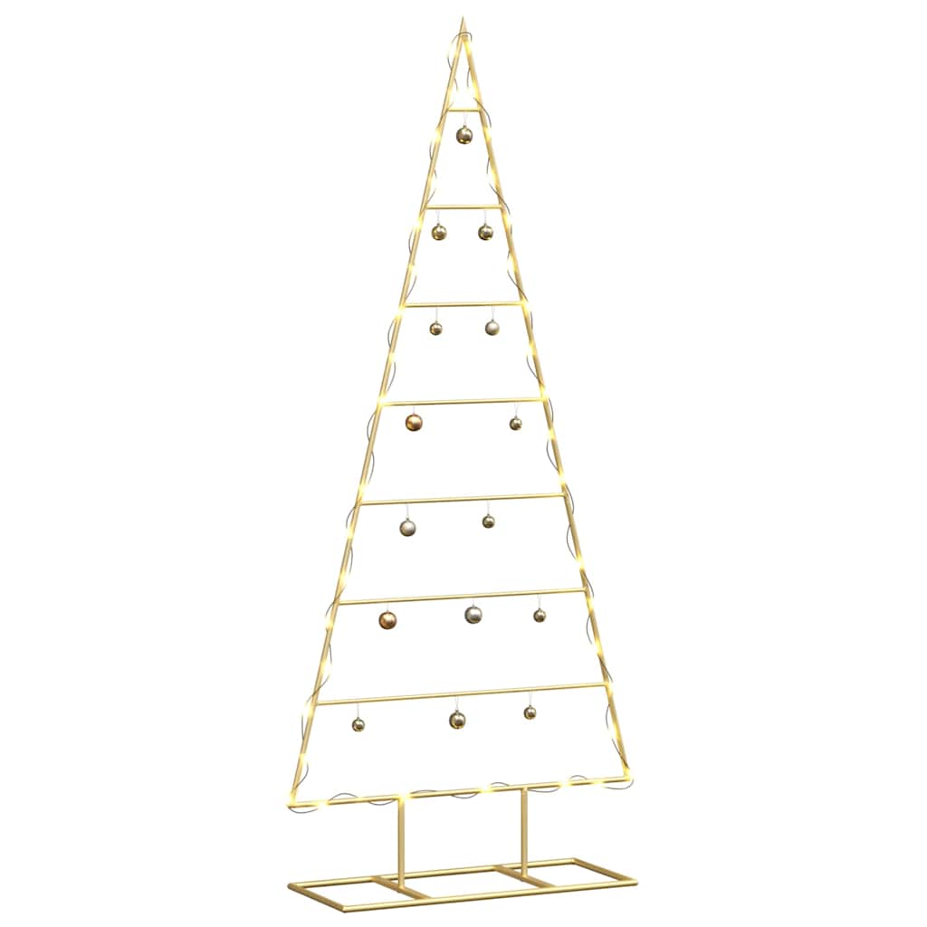 Metal Christmas Tree Gold 125 cm Powder Coated Steel