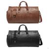 Extra Large Duffle Bag with Shoes Compartment Adjustable Shoulder Strap Leather Luggage Bag,