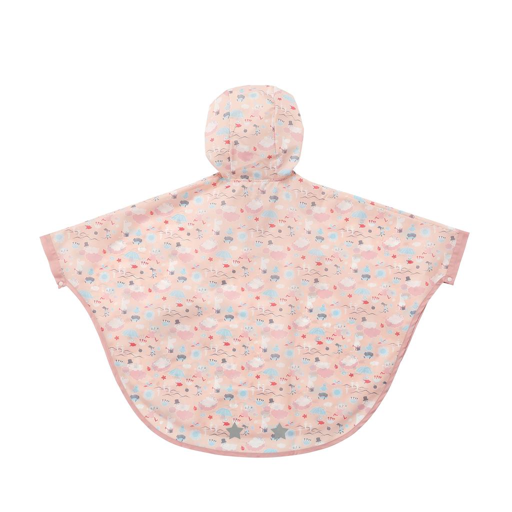 DADWAY Moomin Baby Rain Sizes AAMB001233202 Poncho, 100-120, Nami, Pink,