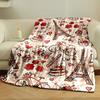 Eiffel Tower Love Paris Blanket bedroom Blanket for Livingroom Couch lunch break Soft throw for Friend's festival Gift