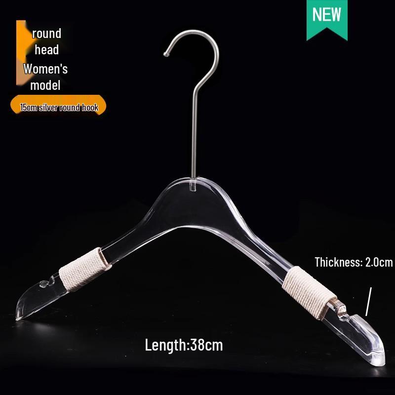 Acrylic Non-slip Hangers for Children's, Men's, and Women's Clothing
